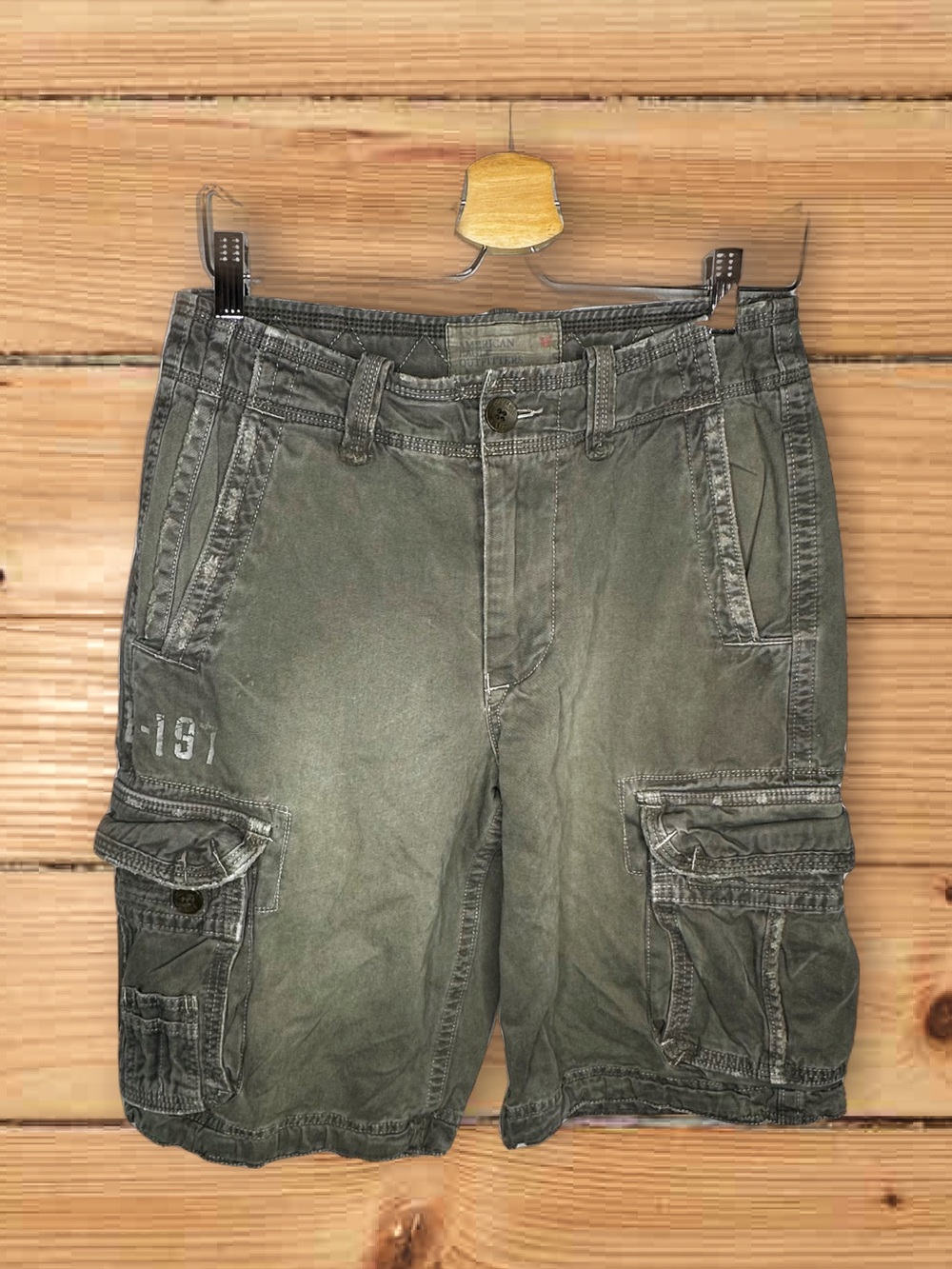 Vintage American Eagle Army Style Cargo Short 28